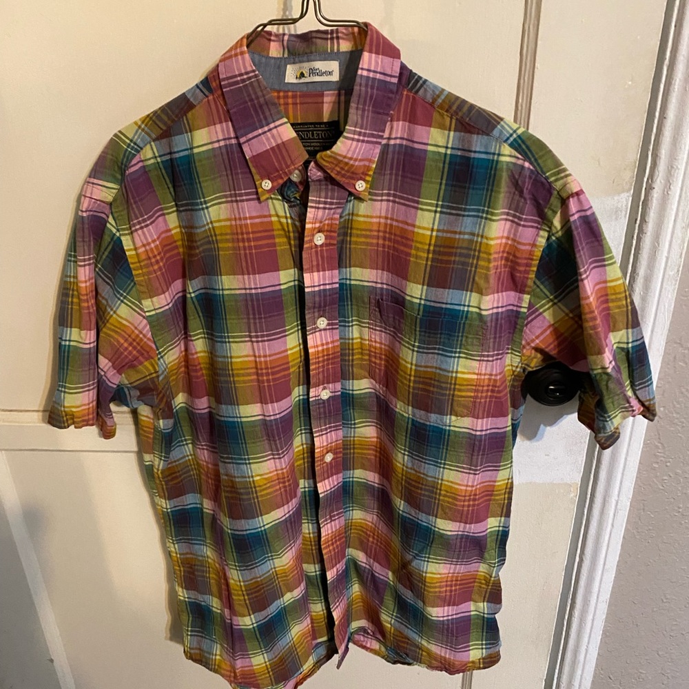 Pendleton plaid short sleeve shirt